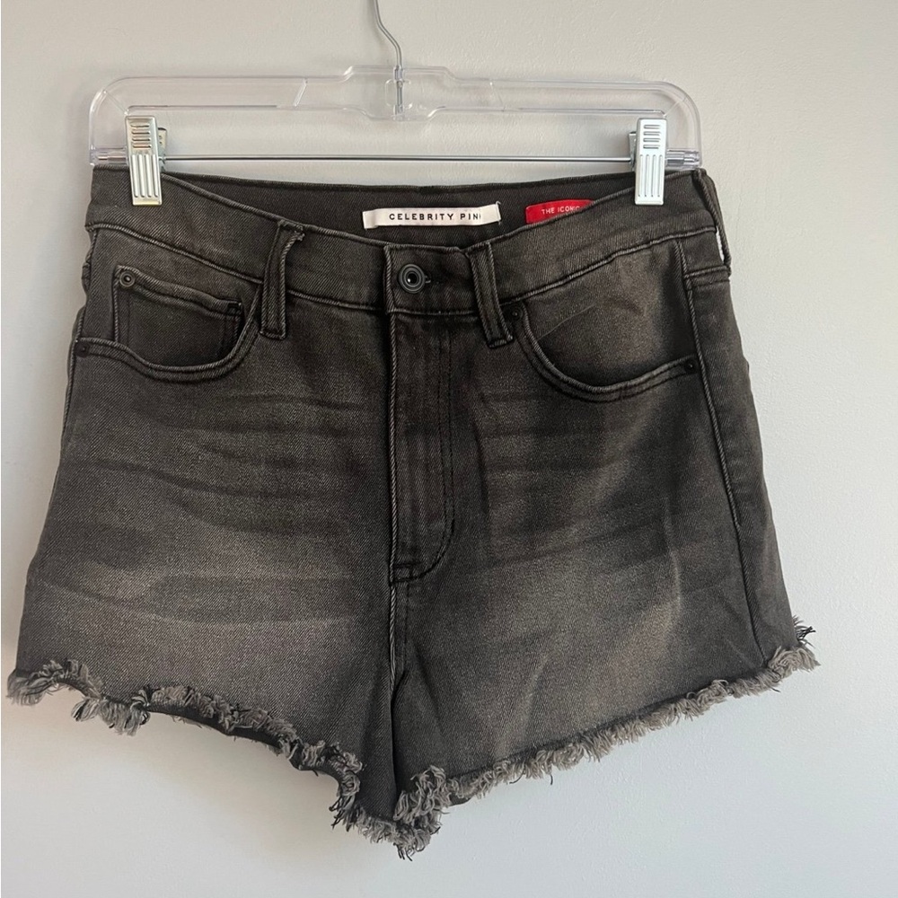 Celebrity Pink Women's Charcoal Jean Shorts